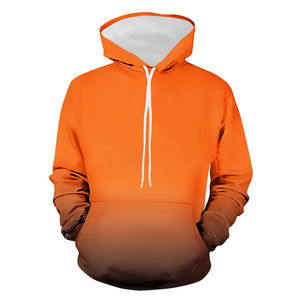 Sweat-shirt à capuche pour homme, noir, imprimé éclairs rouges, manches régulières, tricoté, style automne - Product Image 4