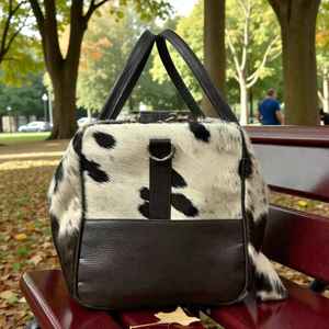 Sac de voyage en cuir véritable de qualité supérieure, fabriqué en usine OEM, avec fermeture à glissière, léger, grande capacité, sangle réglable LHODB-0084 - Product Image 2