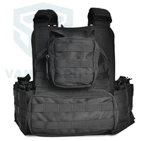 Gilet tactique en polyester 1000D camouflage à dégagement rapide, sac de poitrine, porte-plaques tactique pour entraînement sur le terrain, fabriqué en Indonésie