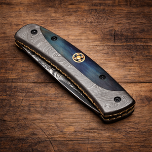 Cuchillo de Hoja Fija Multiusos con Borde Recto, Hecho a Mano con Acero de Damasco y Mango de Madera, para Uso Industrial, Camping, Caza, Regalo, OEM - Product Image 4