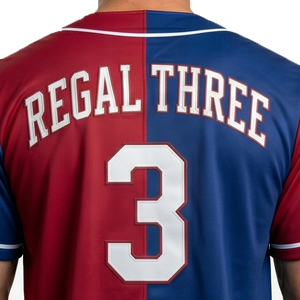 Men Full Button Baseball Jersey Men's Training Wear Baseball Jersey Mens Regal Three Down Button Baseball Jerseys Men - Product Image 3