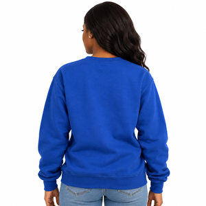 Sudadera de Cuello Redondo Azul Rey Sigma Gamma Rho con Letras Amarillas, Diseño Inspirado en la Universidad, Manga Larga, Ropa Casual de Hermandad - Product Image 2
