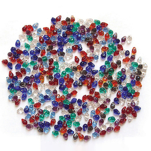 Proveedor Mayorista de la India, Cuentas de Vidrio Multicolores en Forma de Lágrima para la Fabricación de Joyería, Precio de Fábrica, Venta al por Mayor, IndiaCo Hub - Product Image 1