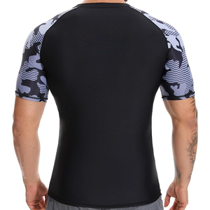 Custom Short Sleeve <b>Surf</b> Logo MMA BJJ Compression Shirt Sublimated Jiu Jitsu Rash Guard UPF50 Breathable Wholesale - Product Image 2