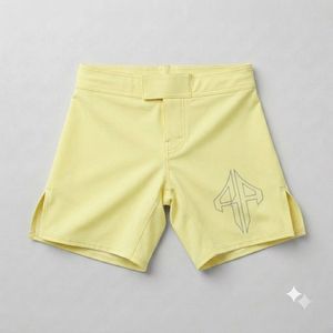 Men's Light Green Solid Color Spandex/Polyester Shorts Sublimation Printing Elastic Waist Quick Dry Casual Shorts with Front <b>Log</b> - Product Image 3