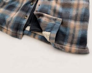 2025 camisas de franela forradas de lana con estampado a cuadros para hombre de invierno chaqueta elegante para senderismo Camping y uso diario - Product Image 6