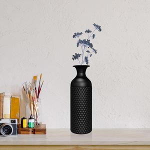Vase à fleurs en métal artisanal de luxe, accent décoratif contemporain pour la maison, pour fleurs fraîches, fleurs séchées, fleurs artificielles - Product Image 1