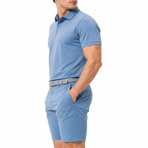 Uniforme de Golf de Lujo para Hombre, Ropa Deportiva de Golf de Primera Calidad en Color Sólido Personalizado, Conjunto de Ropa de Golf Atlética para Hombre, Atuendo de Polo de Golf Moderno - Product Image 3