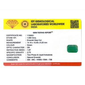 Certified Natural Zambian Emerald 7.8 Carat Loose Gemstone for Fine Jewelry - Product Image 4