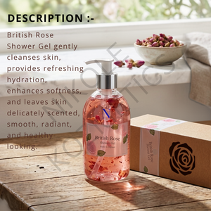 Gel Douche Rose Britannique Rafraîchissant Hydratant Nettoyant Parfum Floral Soin Doux pour la Peau Marque Privée - Product Image 5