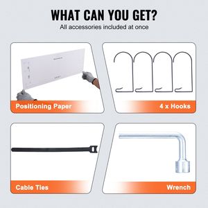 Set di 2 Scaffali da Garage Resistenti 3 x 2 Piedi, Montaggio a Parete, Capacità di Carico 500 Libbre, Scaffalature per Garage 3 x 2 Piedi - Product Image 5