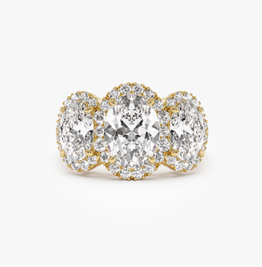 Anillo de Compromiso con Diamante Cultivado en Laboratorio de Corte Ovalado de 14K, Certificado IGI, Estilo Elegante en Oro - Product Image 2