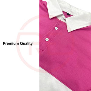 Camisa de Rugby Formal para Hombre de Alta Calidad, 100% Algodón, Diseño Sólido, Ecológica, con Logotipo Bordado en el Panel Frontal - Product Image 4