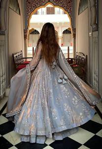 ชุดอานาร์กาลี คุรตะ ปักลายหนัก ดีไซน์ใหม่มาแรง พร้อมกางเกงและผ้าคลุมไหล่ - Product Image 3