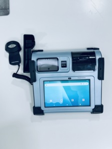 Terminal biométrique portable MT100 |   Lecteur d'empreintes digitales FAP10 + Scanner d'iris en option |   Code QR/Codes-barres |   Imprimante thermique |   Android 13 Stock - Product Image 1