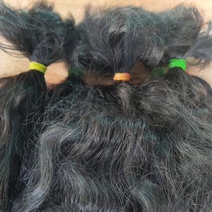 Cheveux humains indiens vierges en vrac, bouclés, doux et rebondissants, extensions de tissage double épaisseur, sans nœuds, naturels, 100g - Product Image 5