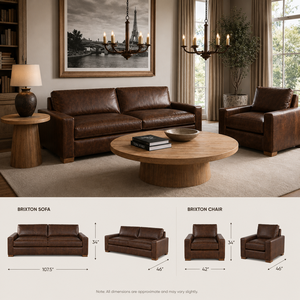 Premium Midcentury Modern Leather <b>Sofa</b> Bed Two Seat Solid Wood Legs Back Boxy Arm Living Room Hotel Lounge Villa - Product Image 3