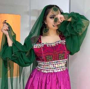 Vestidos Afganos Kuchi Modernos de Encaje para Bodas y Fiestas, Bordados a Mano, Colores y Tallas Personalizadas para Mujer - Product Image 6