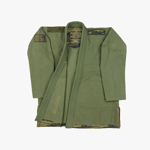 Kimono de Jiu-Jitsu Brésilien Personnalisé en Tissu Perlé 100% Coton 360g Léger Respirant Imprimé par Transfert Thermique sur le Devant Unisexe - Product Image 2