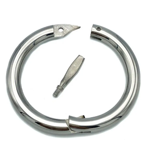 Anneau de nez en acier inoxydable de qualité supérieure pour bovins, équipement de contrôle du bétail robuste, résistant à la rouille, durable - Product Image 6