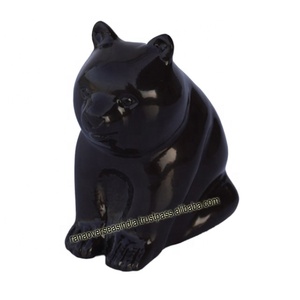 Estatuilla de oso de aluminio estatua escultura decorativa en tono marrón para oficina sala de estar MESA CENTRO DE MESA - Product Image 6