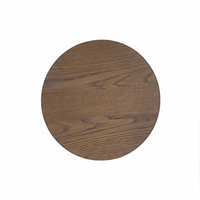 Mesa de Centro Moderna y Duradera, Cuadrada, de MDF con Chapa de Fresno, para Sala de Estar, Uso Interior, Diseño Personalizado, Marca PKP, 1 Año de Garantía