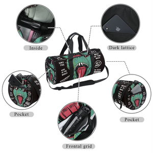 Bolsa Deportiva Moderna con Estampado Geométrico Galaxy, Cierre de Cremallera, Correa Ajustable, Asas Suaves, Unisex, Informal, para Fitness, 20L, Poliéster - Product Image 5