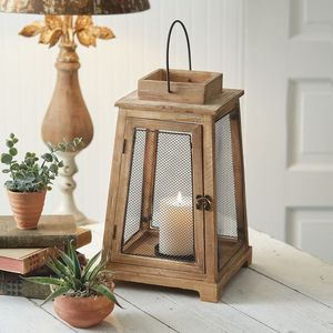 Farol de madera para velas, personalizado y hecho a mano, para eventos y decoración del hogar, para suelo y colgar. - Product Image 1