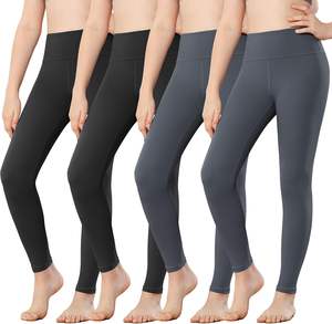 Leggings de Poliéster Tejido Elástico para Niños, Ajuste Flexible, Transpirables, Suaves, Delgados, Casuales, para Jugar, la Escuela, Uso Diario, Ropa de Moda - Product Image 1