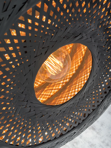Wholesale Price Bamboo Ceiling <b>Light</b> Handmade Woven <b>Chandelier</b> For Contemporary Living Spaces - Product Image 4