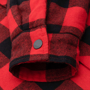 Men Casual <b>Red</b> Flannel Hoodie with Adjustable Zipper Soft Warm Quick Dry & Eco-Friendly for Fall and Winter Wear - Product Image 5