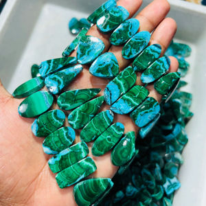 Hot Selling high Grade Loose Gemstone Natural Chrysocolla Malachite Cabochon Pairs Healing Properties Wholesale Lot Rare Mineral - Product Image 5