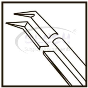 Inamura 1.8 Cross Action Capsulorhexis Forceps Straight w/ Marks Ophthalmic Cataract <b>Instrument</b> By Blush <b>Surgical</b> - Product Image 4