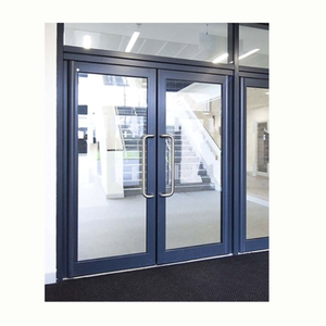 Porte d'entrée moderne en aluminium avec verre trempé, porte principale en aluminium sur mesure pour villas résidentielles, maisons et bâtiments commerciaux - Product Image 4