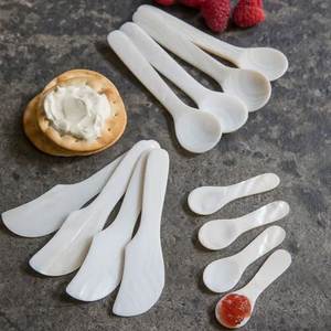 Customizable Mother of Pearl Caviar Spoon Natural Shell Serving Accessory for Gourmet Food Presentation - Product Image 4