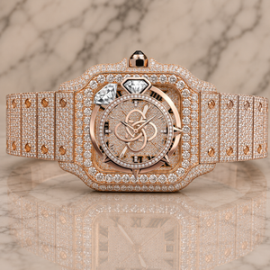 Luxury <b>Automatic</b> Moissanite Diamond Watch Men Full VVS Stone Stainless Steel Watch - Product Image 1