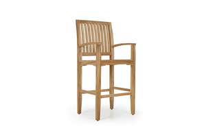 TEKA High-End Teak Folding Eco-Friendly Durable <b>Bar</b> <b>Stool</b> for Commercial and Residential Spaces - Product Image 3