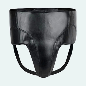 Protège-entrejambe de boxe professionnel en cuir véritable, prix de gros RTS, personnalisable, AI-GG-005 - Product Image 1