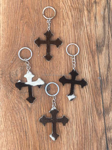 Vente chaude nouveau Design porte-clés en cuir de vachette porte-clés en cuir de fourrure véritable porte-clés élégant forme Unique porte-clés de luxe - Product Image 6