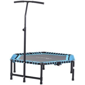 Trampolino per Esercizi Blu Portatile e Pieghevole da 4,5 Piedi con Barra a T Regolabile, Design Resistente per Fitness - Product Image 2
