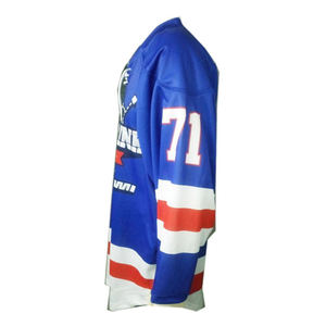 Venta al por Mayor de Camisetas de Hockey sobre Hielo Sublimadas con Diseños de "Costuras Falsas" para Ligas Económicas, Precio de Fábrica - Product Image 2