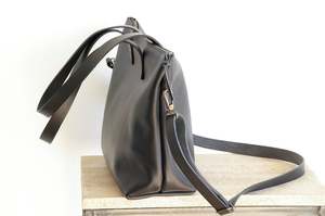 Sac fourre-tout en cuir véritable fait main pour femme, grande capacité, polyvalent, avec fermeture éclair, sac à bandoulière portable LTB-0296 - Product Image 2