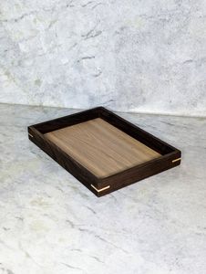 Handmade Polished Large <b>Rustic</b> <b>Wooden</b> Serving Tray with Customized Shape Eco-Friendly for Food Drinks Home Decorative Display - Product Image 4