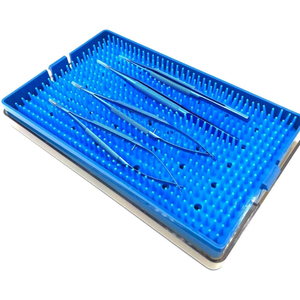 Ensemble de 4 instruments ophtalmiques en acier inoxydable de qualité chirurgicale de 14 cm, comprenant un porte-aiguille micro-manuel, des ciseaux et des pinces pour la chirurgie oculaire - Product Image 5