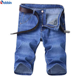 Pantalones Cortos de Mezclilla para Hombre, Personalizados, Estilo Urbano, Moda de Verano, Jeans Rectos y Holgados, Pantalones Cortos de Mezclilla Casuales para Hombre - Product Image 1