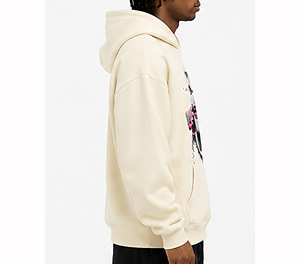 Sweat à capuche zippé noir pour homme, en molleton de coton premium, style streetwear hiver, chaud et tendance, pour un usage décontracté - Product Image 5