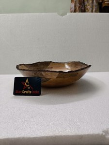 ชามไม้เคลือบลายพิมพ์ทนทานสำหรับใช้ในครัวเรือน ชามสลัดไม้อะคาเซียรักษ์โลก 2024 ภาชนะตกแต่งโต๊ะอาหาร - Product Image 3