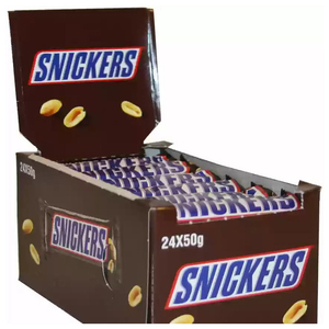 Barras de Chocolate SNICKERSs con Mantequilla de Maní, Tamaño Familiar, Barra de 3.56 Onzas, Caja de 18 Unidades - Product Image 3