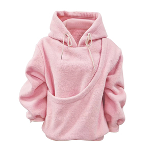 Sweatshirts à Capuche Femme Automne Hiver 2026 avec Grande Poche Porte-Animal Type Kangourou – Personnalisable avec Logo - Product Image 3
