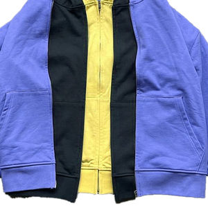 เสื้อฮู้ดดี้ผู้ชายแบบซิป ผ้าฝ้ายหนานุ่มสามชั้น พิมพ์ลายดิจิทัล ทรงโอเวอร์ไซส์ สไตล์สตรีท เหมาะสำหรับฤดูหนาว - Product Image 5